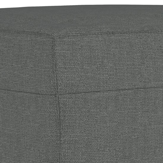 3-Delige Loungeset Met Kussens Stof Donkergrijs