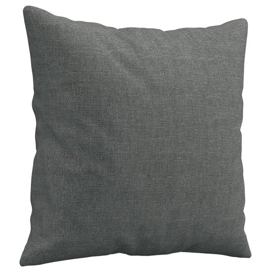 3-Delige Loungeset Met Kussens Stof Donkergrijs
