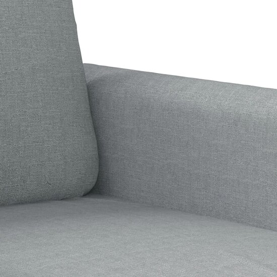 2-Delige Loungeset Met Kussens Stof Lichtgrijs