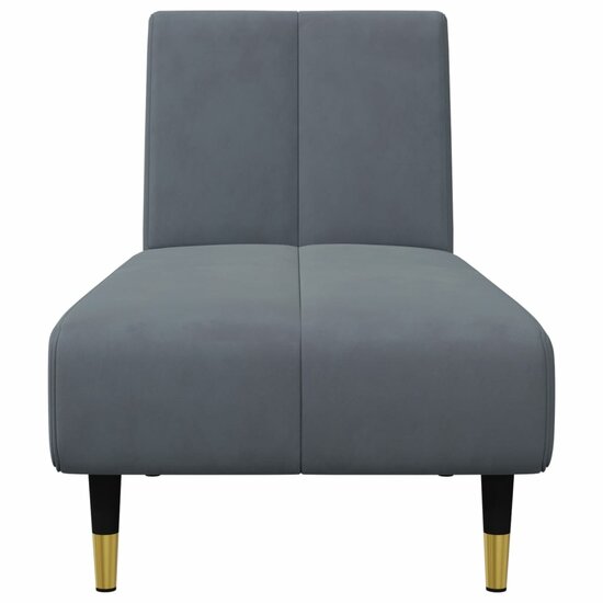 2-Delige Loungeset Fluweel Donkergrijs