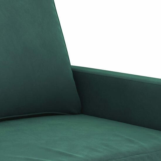 4-Delige Loungeset Fluweel Donkergroen