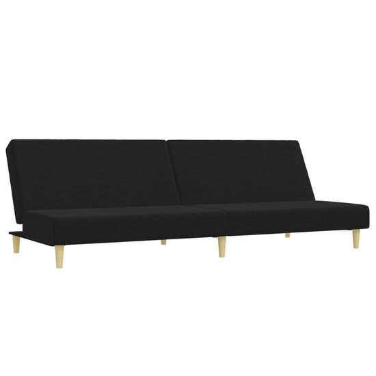 2-Delige Loungeset Stof Zwart