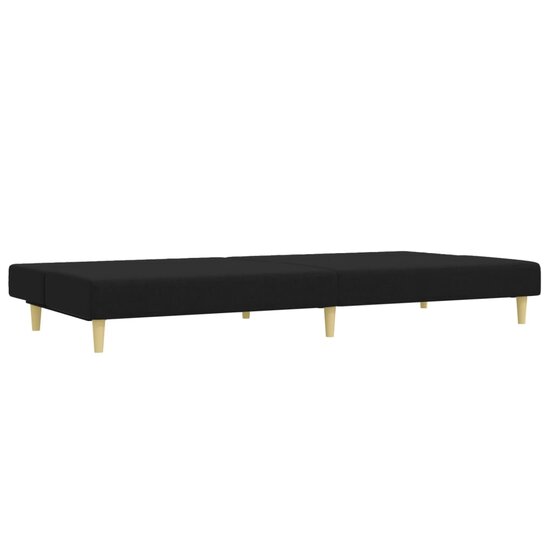 2-Delige Loungeset Stof Zwart
