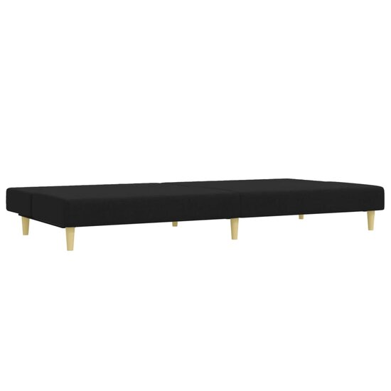 2-Delige Loungeset Stof Zwart