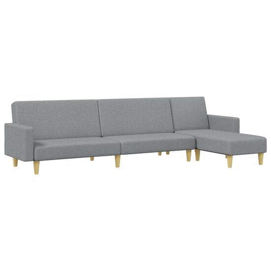 2-Delige Loungeset Stof Lichtgrijs