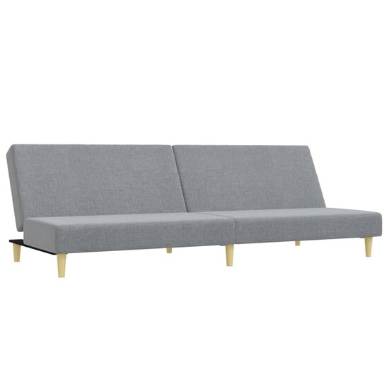 2-Delige Loungeset Stof Lichtgrijs