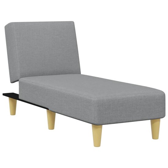 2-Delige Loungeset Stof Lichtgrijs