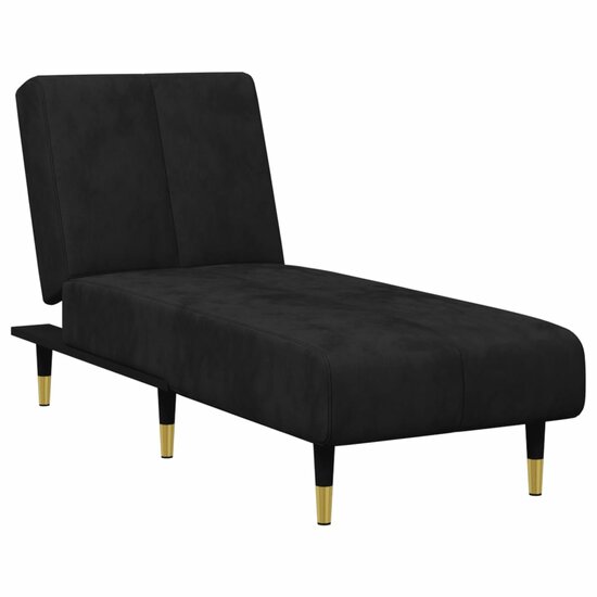 2-Delige Loungeset Fluweel Zwart