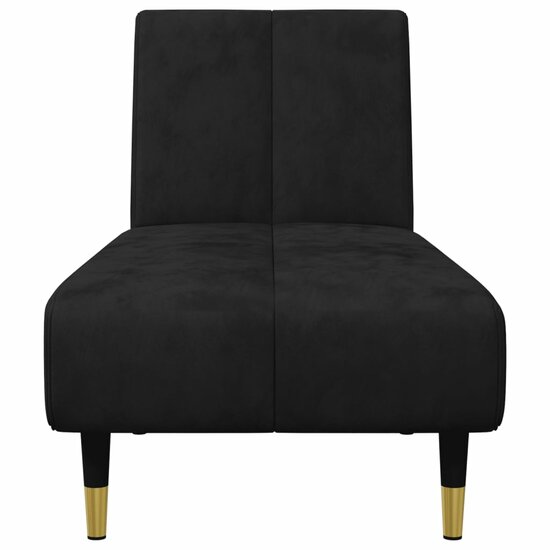 2-Delige Loungeset Fluweel Zwart
