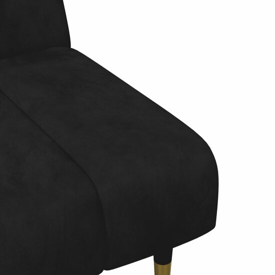 2-Delige Loungeset Fluweel Zwart