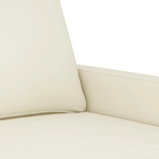 3-Delige Loungeset Met Kussens Fluweel Kleurig Cr&egrave;me
