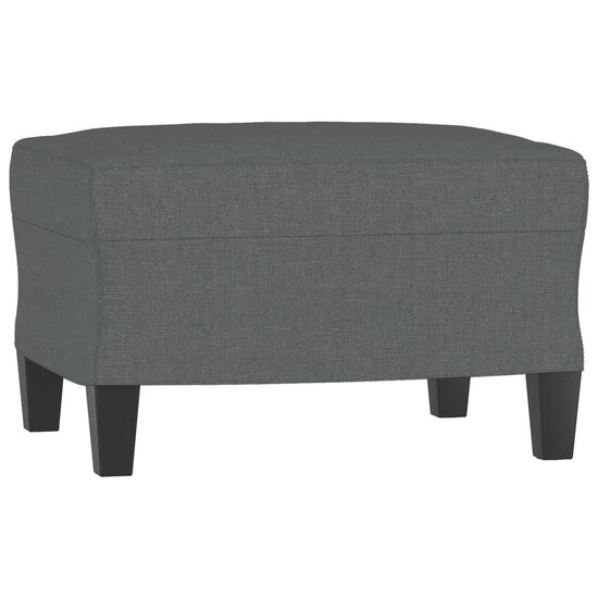 3-Delige Loungeset Met Kussens Stof Donkergrijs