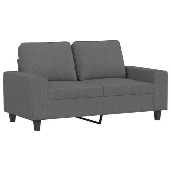 3-Delige Loungeset Stof Donkergrijs