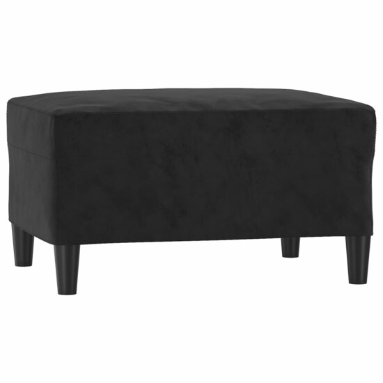 3-Delige Loungeset Met Kussens Fluweel Zwart