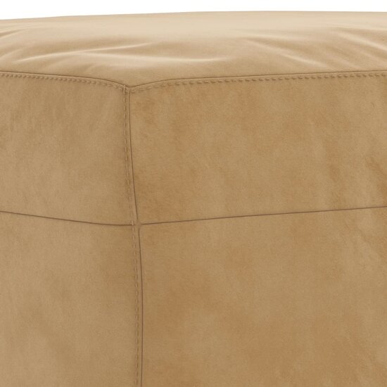 3-delige Loungeset met kussens fluweel bruin