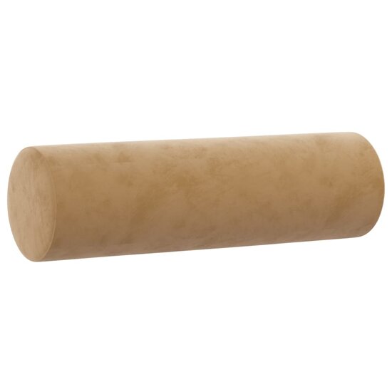 3-delige Loungeset met kussens fluweel bruin