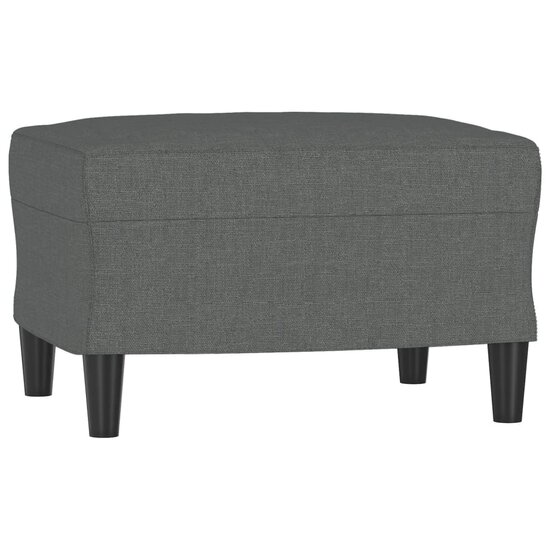 4-Delige Loungeset Met Kussens Stof Donkergrijs