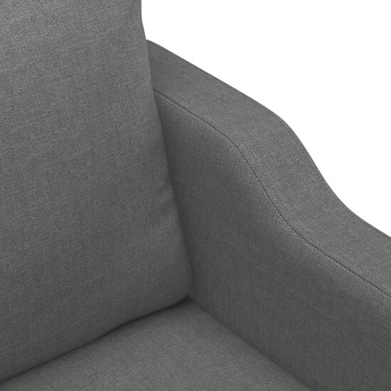 4-Delige Loungeset Met Kussens Stof Donkergrijs
