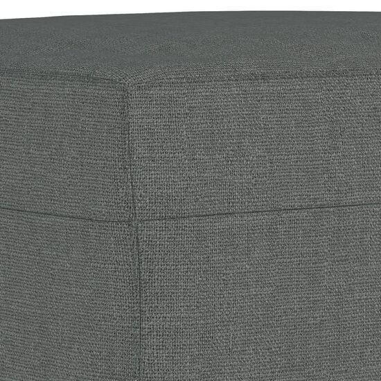 4-Delige Loungeset Met Kussens Stof Donkergrijs