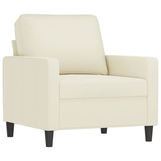 4-Delige Loungeset Met Kussens Fluweel Kleurig Cr&egrave;me