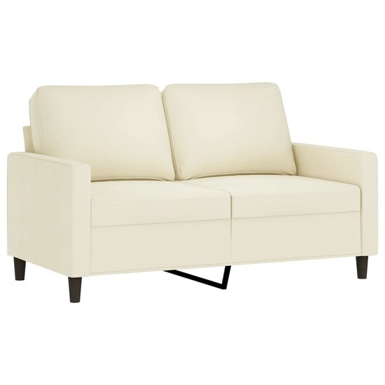 4-Delige Loungeset Met Kussens Fluweel Kleurig Cr&egrave;me