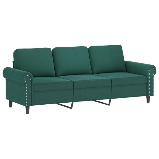 4-Delige Loungeset Met Kussens Fluweel Donkergroen