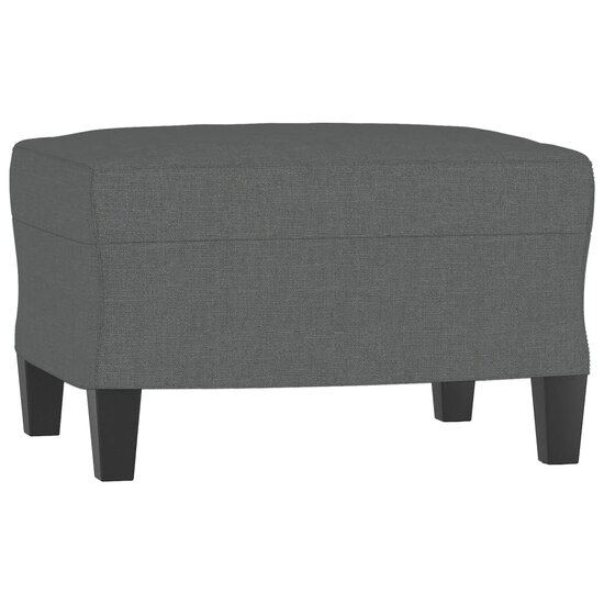 3-delige Loungeset met kussens stof donkergrijs