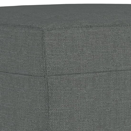 3-delige Loungeset met kussens stof donkergrijs