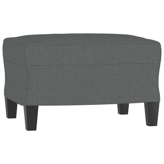 3-delige Loungeset met kussens stof donkergrijs