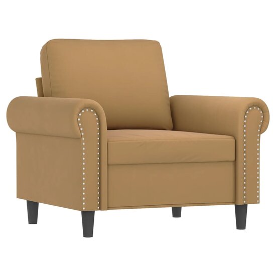4-Delige Loungeset Met Kussens Fluweel Bruin