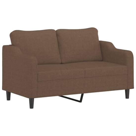 4-Delige Loungeset Met Kussens Stof Bruin