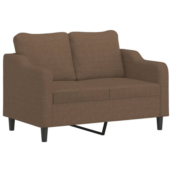 4-Delige Loungeset Met Kussens Stof Bruin