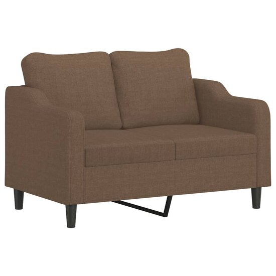 3-Delige Loungeset Met Kussens Stof Bruin