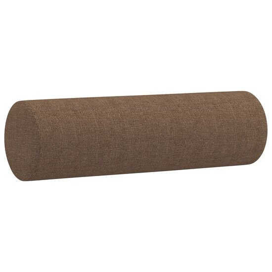 3-Delige Loungeset Met Kussens Stof Bruin