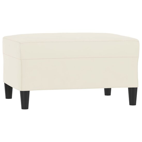 3-Delige Loungeset Met Kussens Fluweel Kleurig Cr&egrave;me
