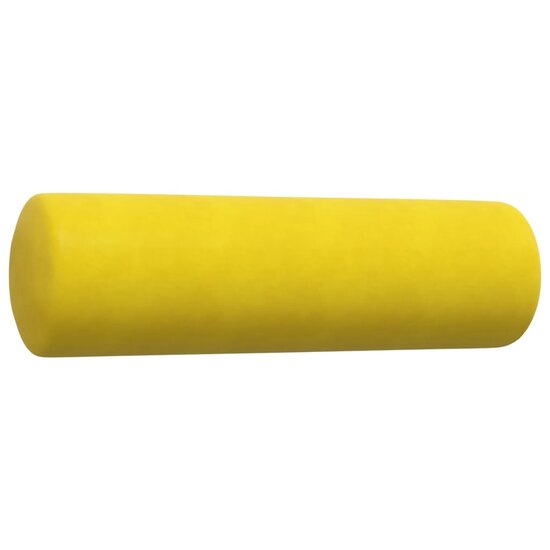 3-Delige Loungeset En Bolsters Fluweel Geel met kussens