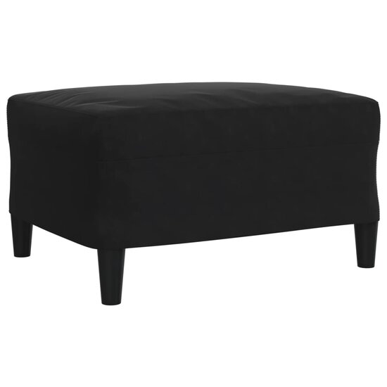 3-Delige Loungeset Met Kussens Fluweel Zwart