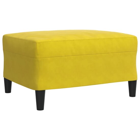 4-Delige Loungeset Met Kussens En Bolsters Fluweel Geel