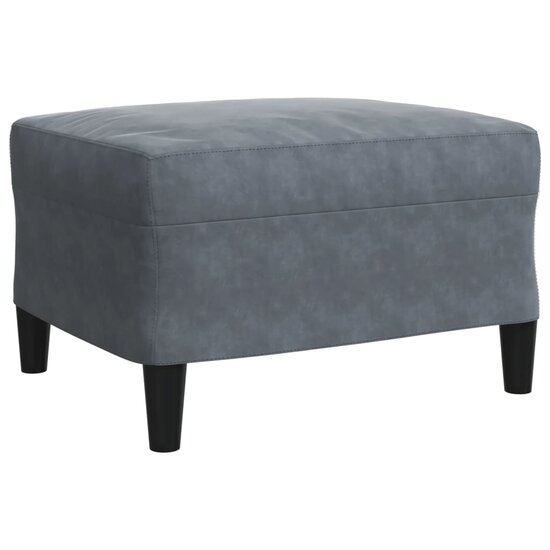 3-Delige Loungeset Met Kussens Fluweel Donkergrijs