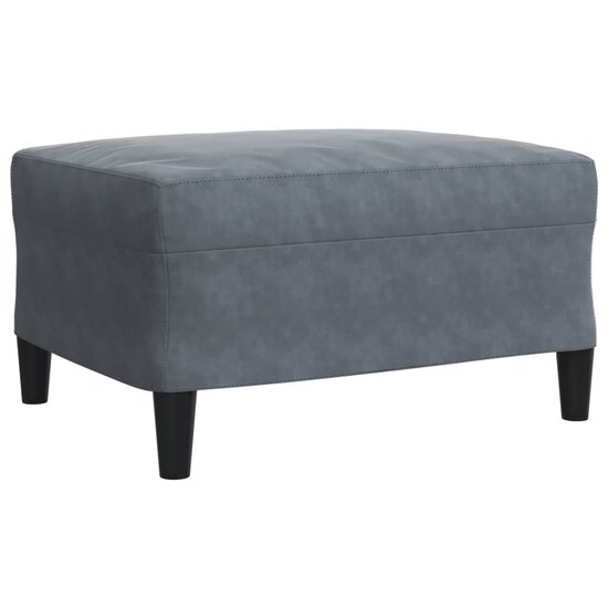 3-Delige Loungeset Met Kussens Fluweel Donkergrijs