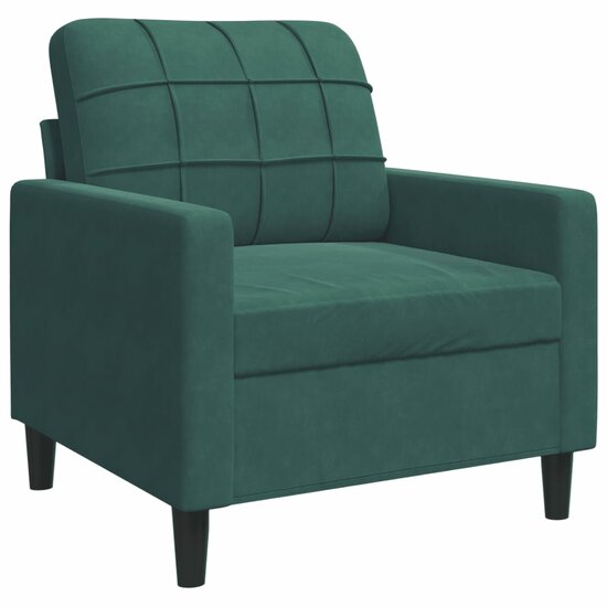 4-Delige Loungeset Met Kussens En Bolsters Fluweel Donkergroen