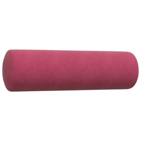3-Delige Loungeset Met Kussens En Bolsters Fluweel Wijnrood