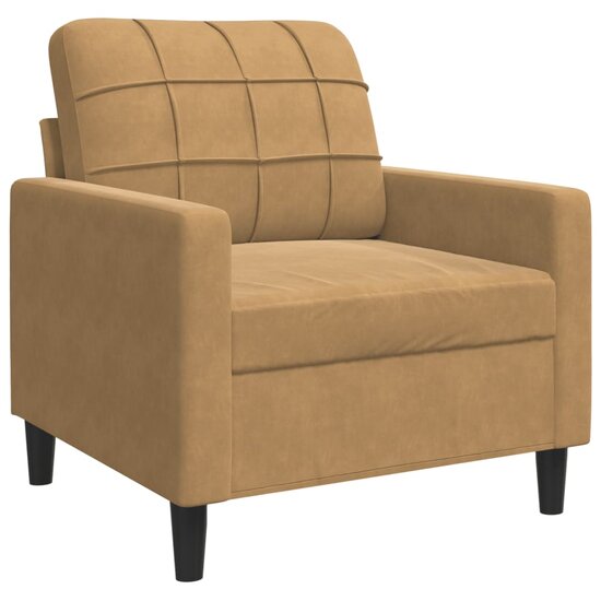 4-Delige Loungeset Met Kussens En Bolsters Fluweel Bruin