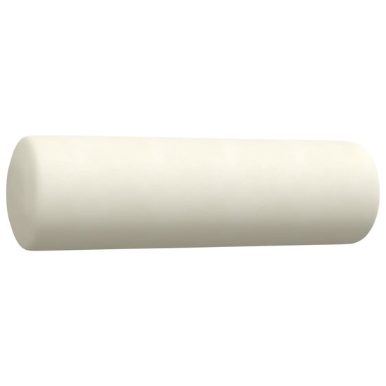 3-Delige Loungeset En Bolsters Fluweel Kleurig Cr&egrave;me met kussens