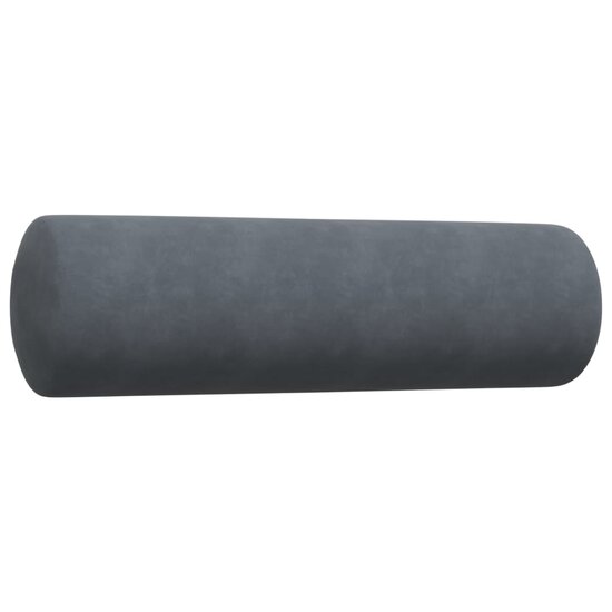 4-Delige Loungeset Met Kussens En Bolsters Fluweel Donkergrijs