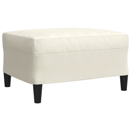 4-Delige Loungeset Met Kussens En Bolsters Fluweel Kleurig Cr&egrave;me