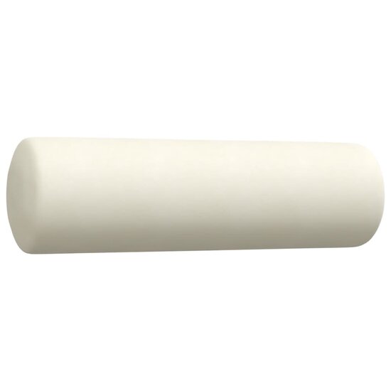 4-Delige Loungeset Met Kussens En Bolsters Fluweel Kleurig Cr&egrave;me