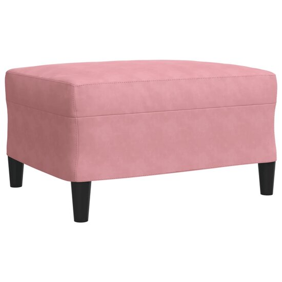 3-Delige Loungeset Met Kussens En Bolsters Fluweel Roze