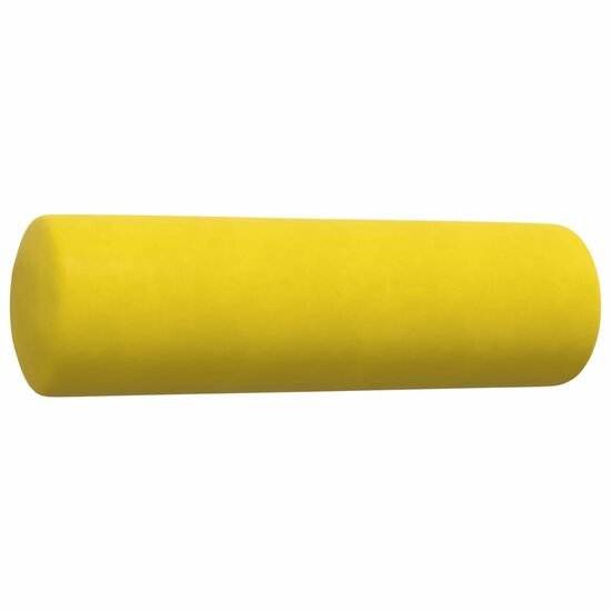 3-Delige Loungeset En Bolsters Fluweel Geel met kussens