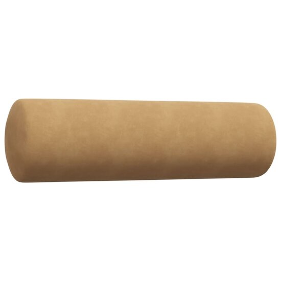 3-Delige Loungeset Met Kussens En Bolsters Fluweel Bruin